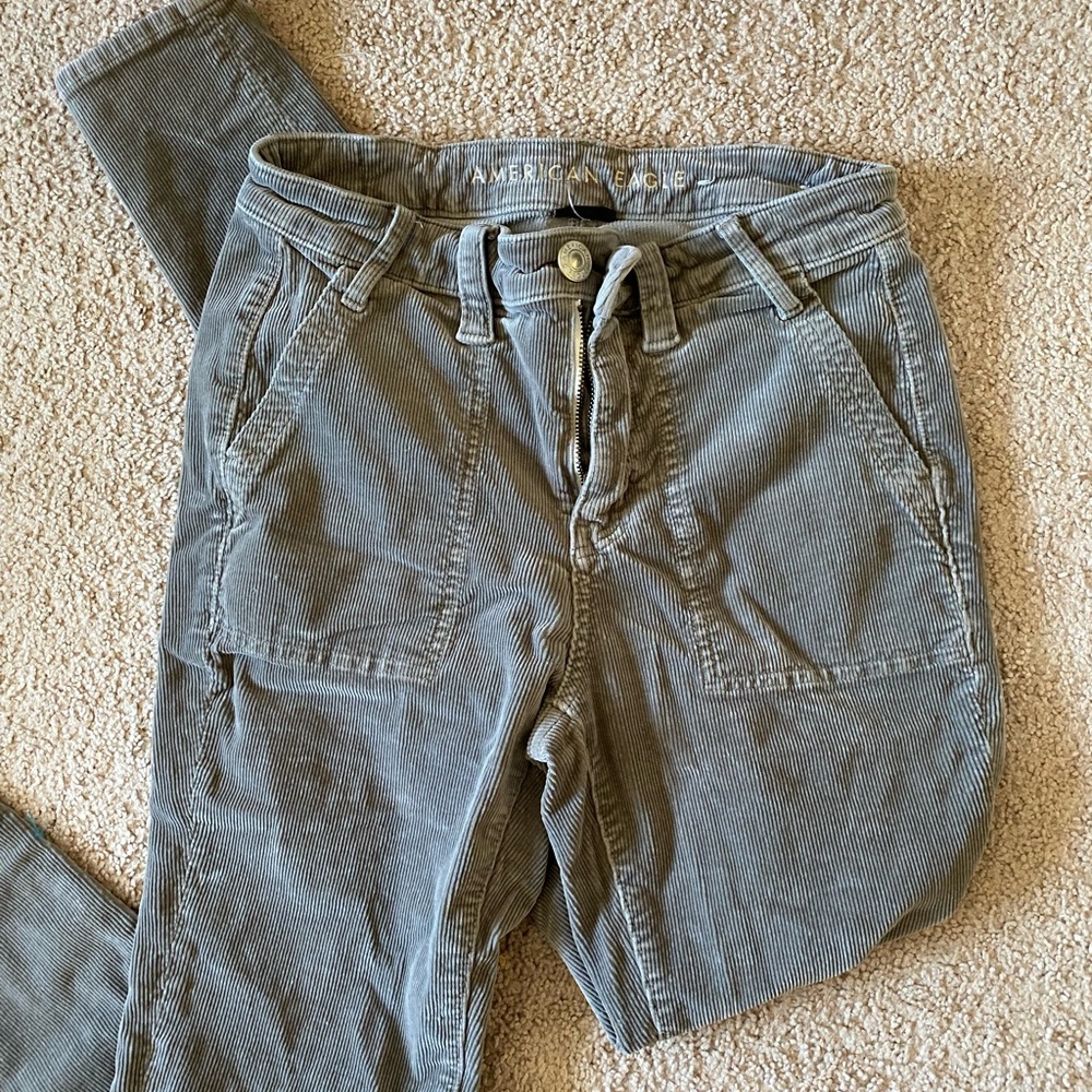 American eagle curvy line corduroy “jeggings”